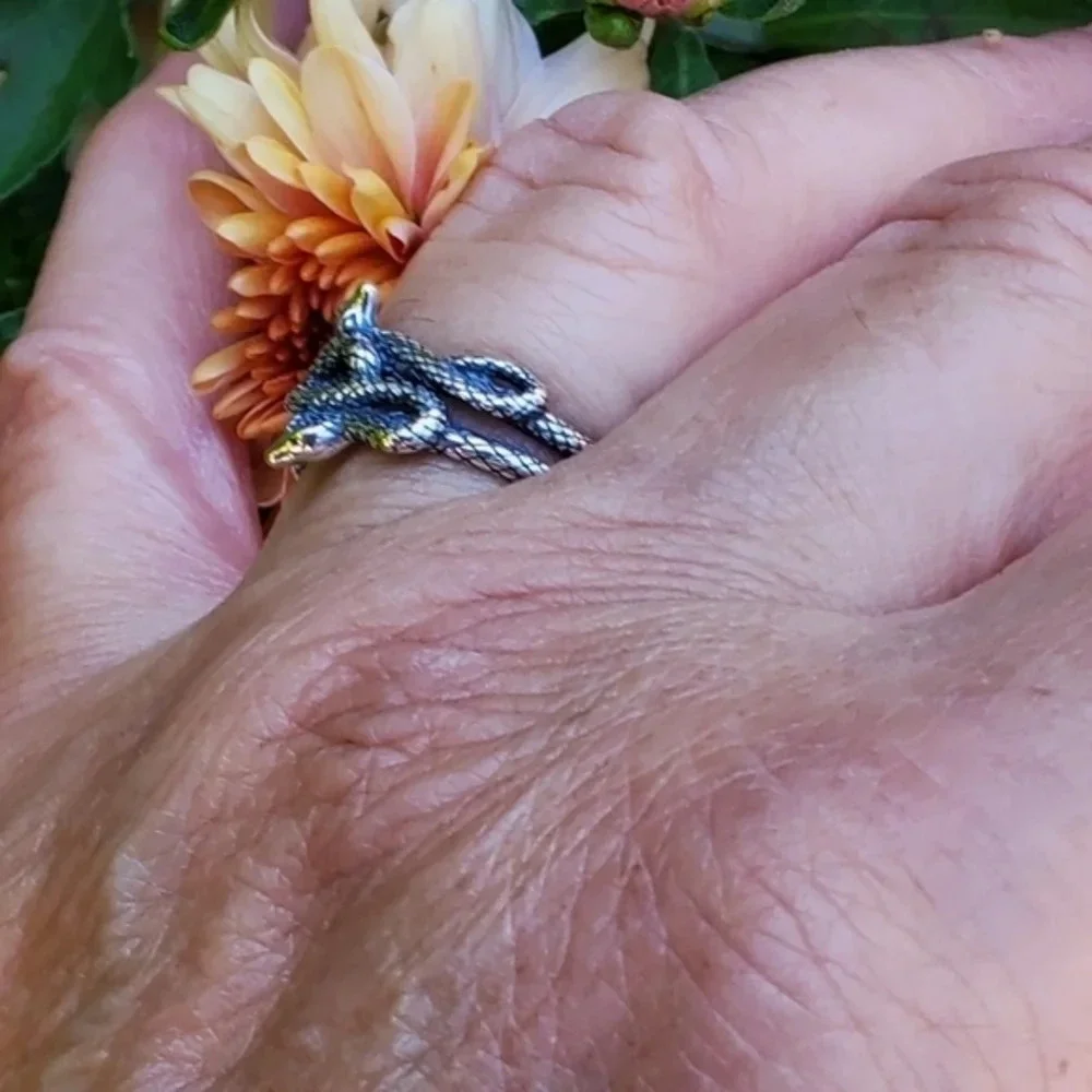 Sterling Silver Snake Ring‎ NEW